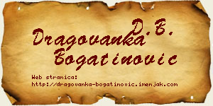 Dragovanka Bogatinović vizit kartica